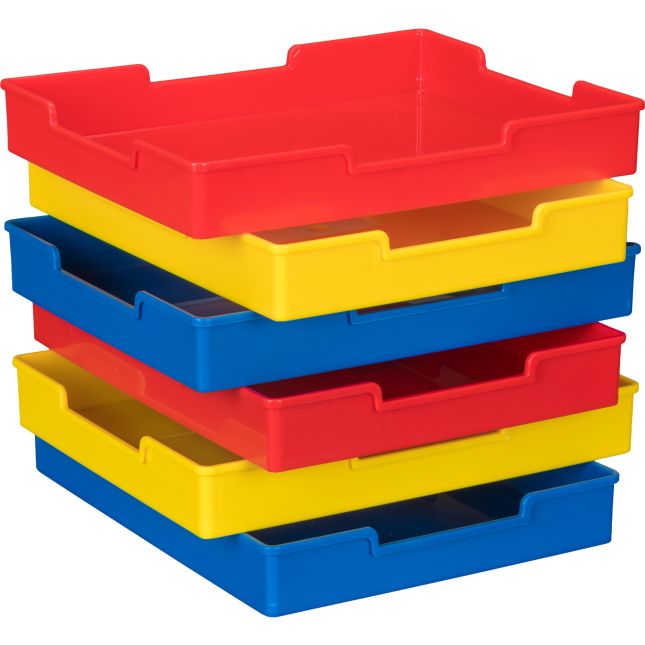 Plastic Trays - Single-Color Set Of 27