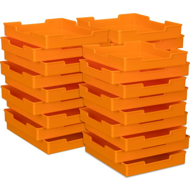 Plastic Trays - Single-Color Set Of 27