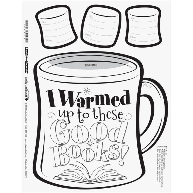 Warm Up To A Good Book Ready-To-Decorate® Cocoa Mugs