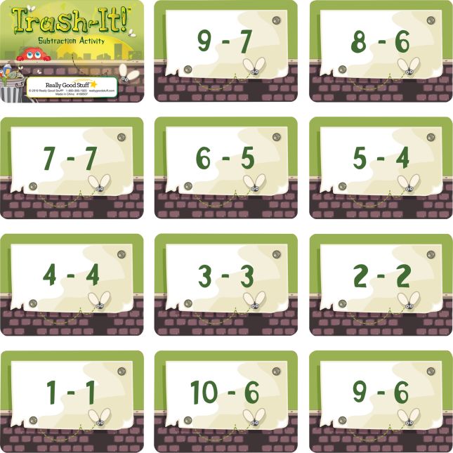 Trash-It™ Subtraction Activity - 1 game