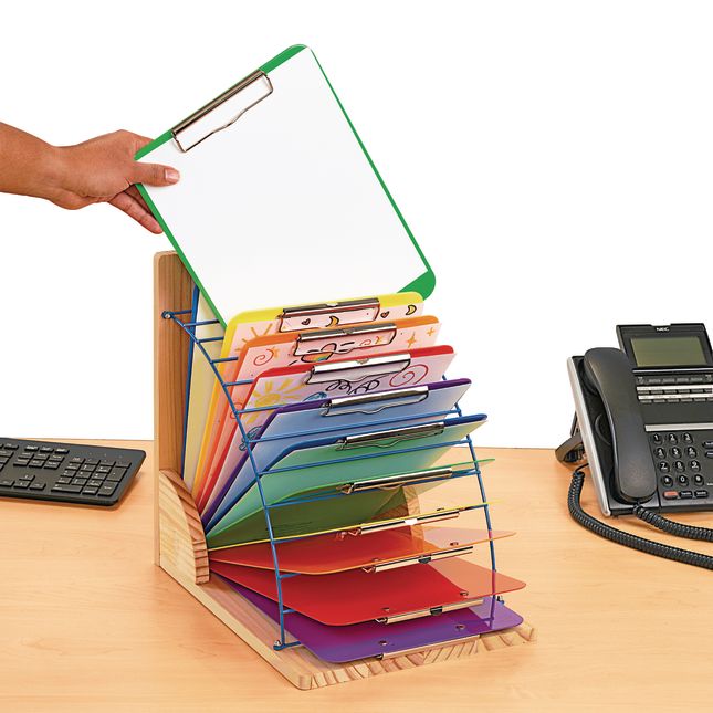 Clipboard Stand With 12 Grouping Clipboards - 1 stand, 12 clipboards_4