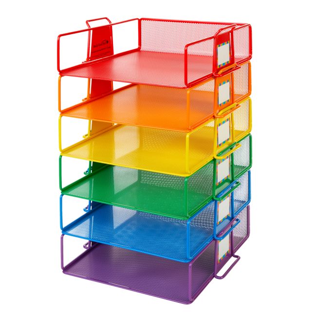 Simple Trending 4-Trays Mesh Office Supplies Desk Organizer, Desktop H