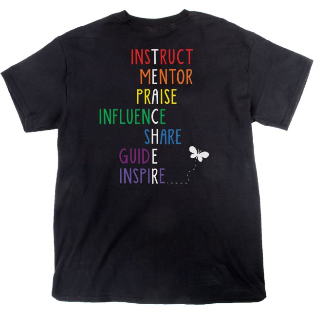 Rainbow-Themed Inspirational Teacher T-Shirt - 1 T-shirt