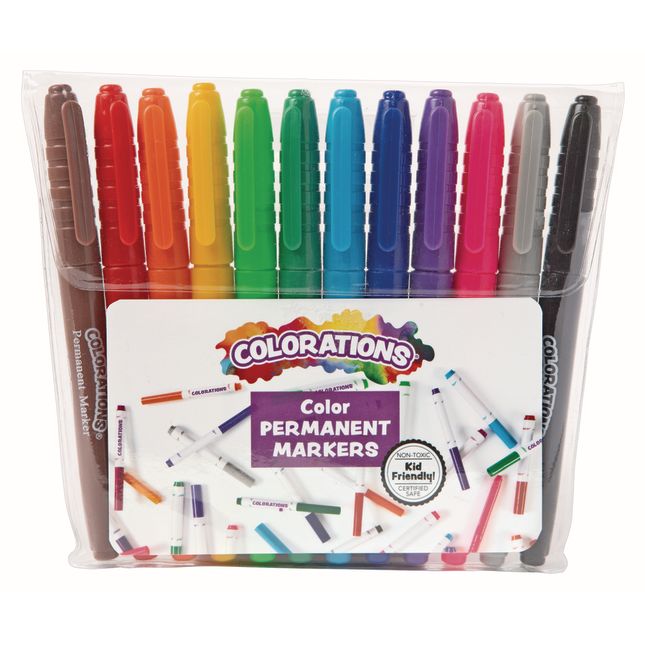 Colorations® Permanent Markers - Set Of 12_0