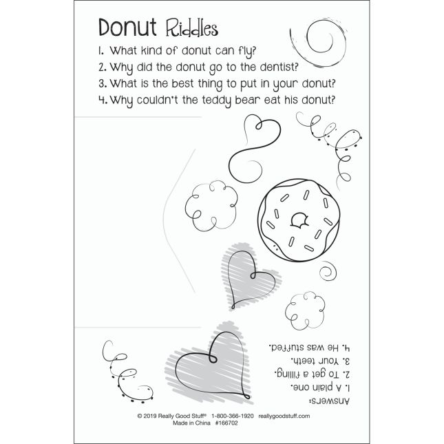 Donuts Valentine’s Day Cards And Bracelets - 24 cards, 24 bracelets