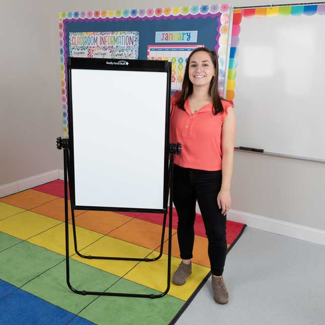 Really Good Stuff® Portable Magnetic Double-Sided Dry Erase Easel 35" By 23" - 1 easel_2