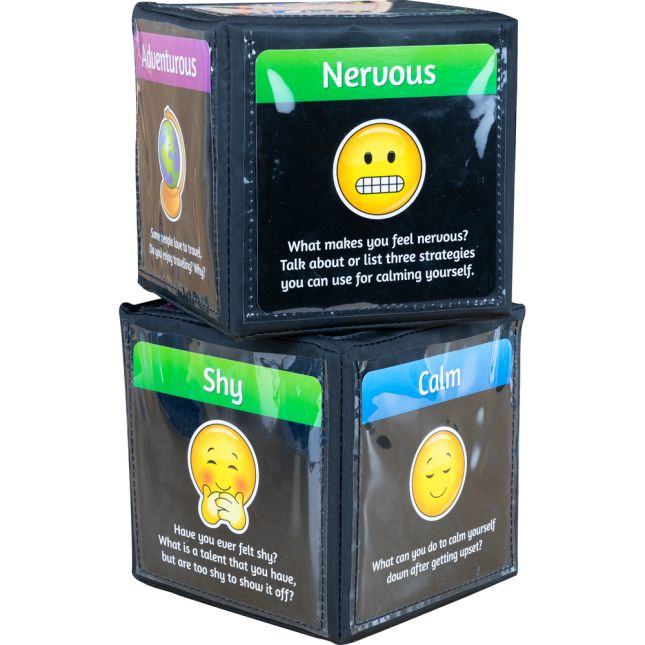 Emoji Feelings Cards And Cubes - Set of 12_0