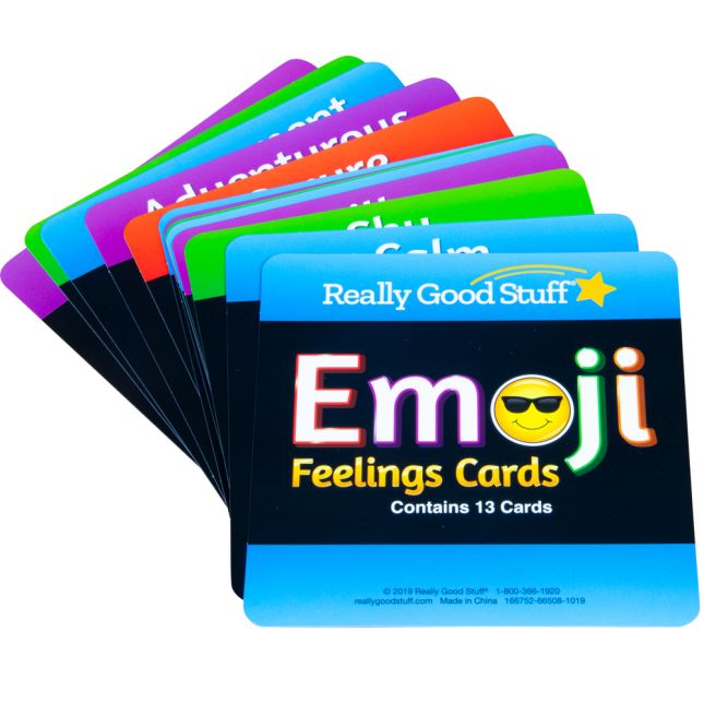 Emoji Feelings Cards And Cubes - Set of 12