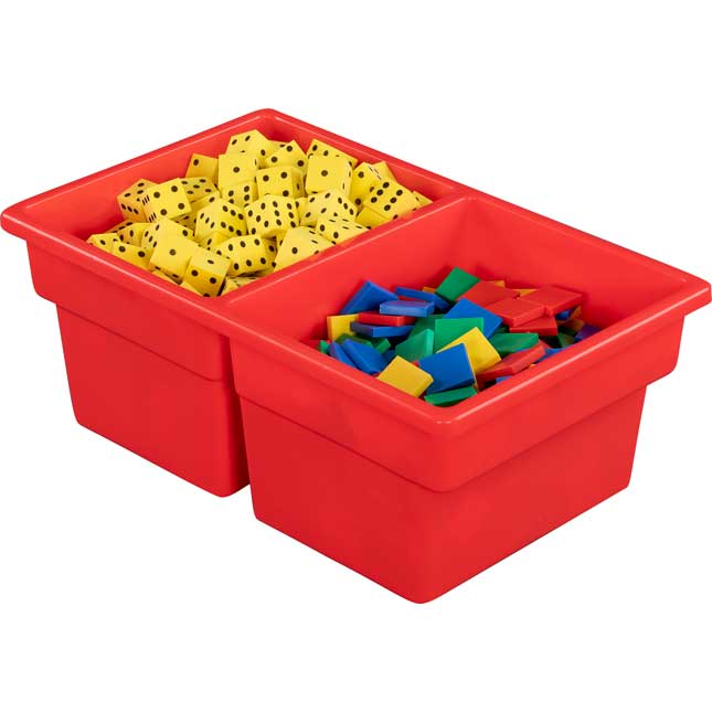 Two-Compartment All-Purpose Bin  Single - 1 bin