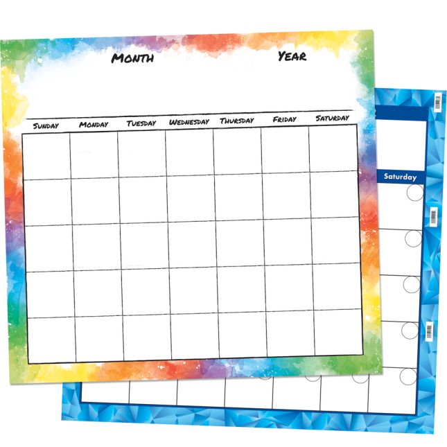 Programmable Monthly Calendar Jumbo Poster - 1 jumbo poster