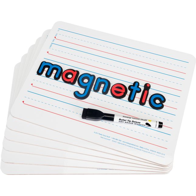 12" X 9" Magnetic Two-Sided Dry Erase Board Set - 24-Pack