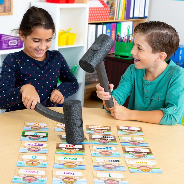 Whack-A-Number Game - Visual, Tactile and Auditory Learning for Fluency in Number Identification - Pre-K, Kindergarten, 1st Grade - 1 game