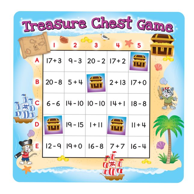 Treasure Chest Addition And Subtraction Game - 1 game