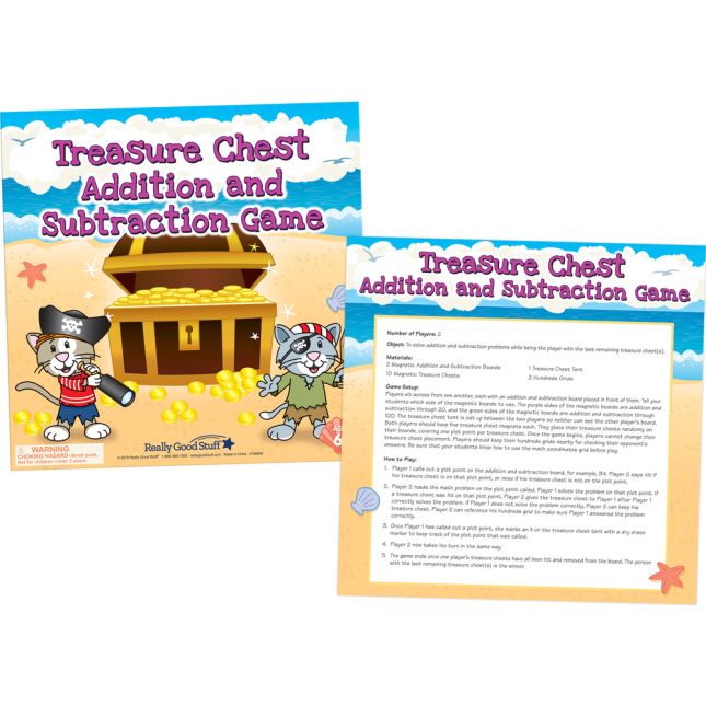 Treasure Chest Addition And Subtraction Game - 1 game