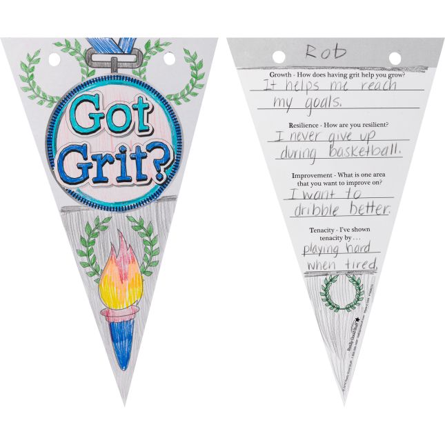 Ready-To-Decorate Got GRIT? Pennants  24 Pack