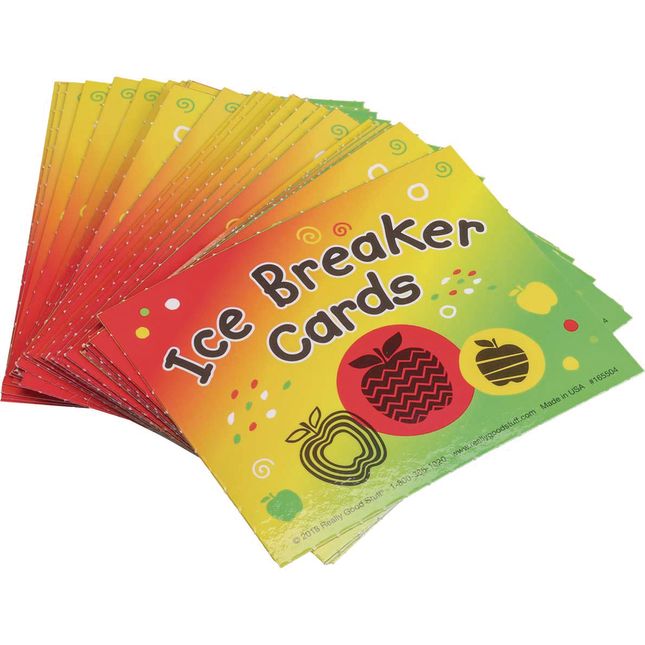 Apple Motif Icebreaker Cards And Lanyard