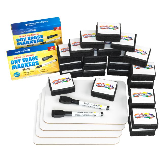 9 x 12 Magnetic Dry Erase Sheets with Dry Erase Markers