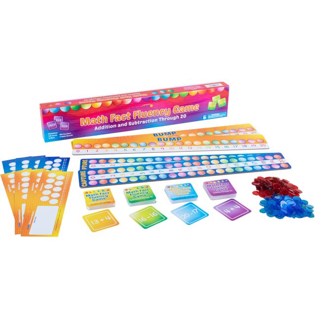 Math Fact Fluency Games  Addition and Subtraction Through 20 - 4 sets of games