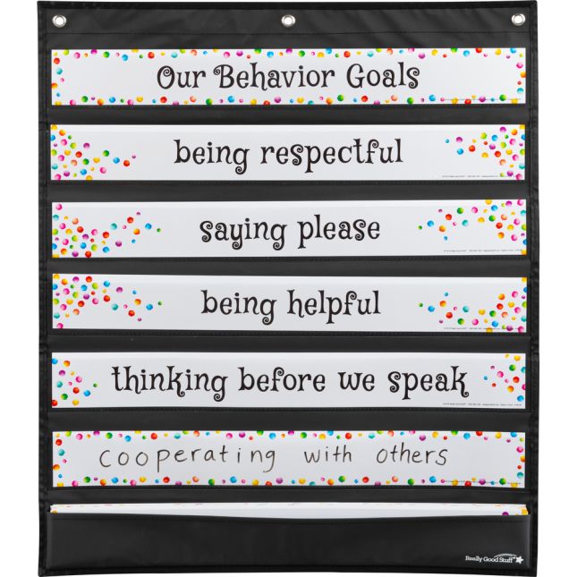 Behavior Focus Pocket Chart And Cards 1 Pocket Chart 31 Cards