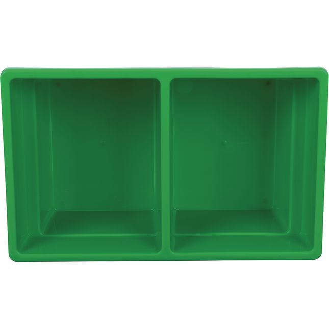 Two-Compartment All-Purpose Bins – 4 Colors – Set Of 12