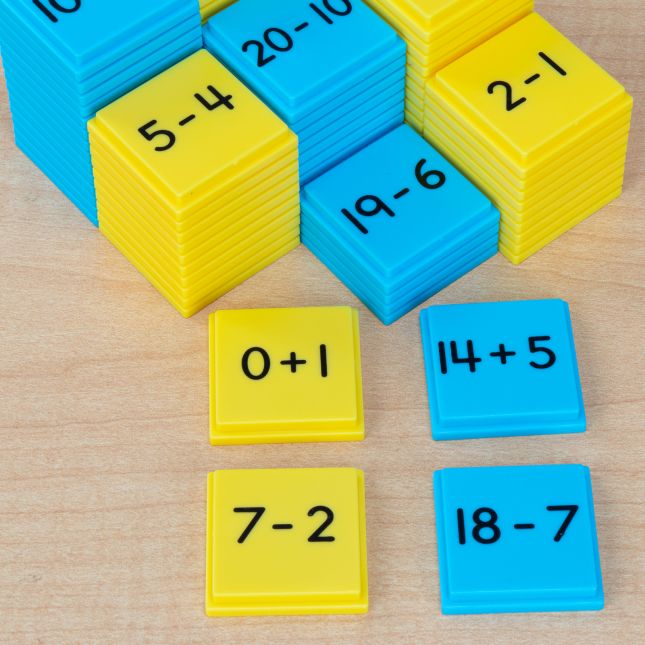 Addition And Subtraction Basic Facts Stacking Tiles - 100 tiles_3