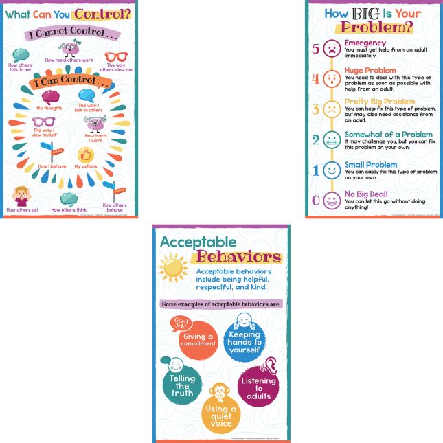 Behavior Management and Expectations Posters - Set of 6