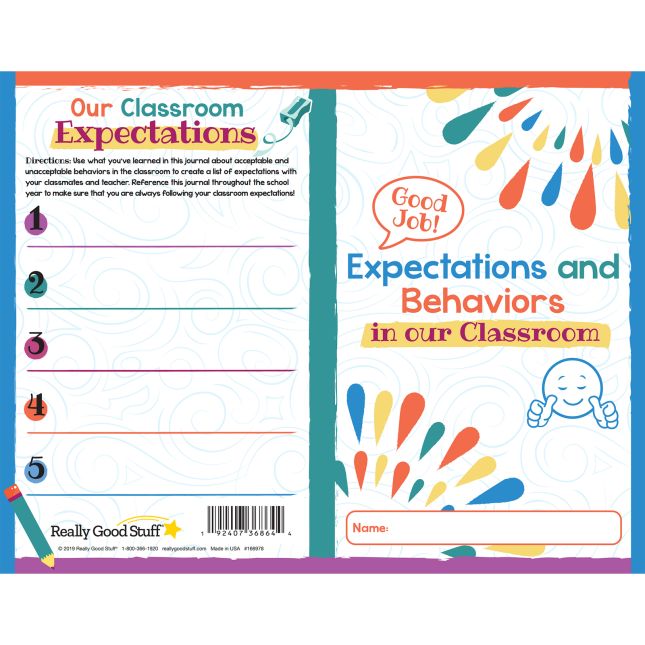 Classroom Expectations And Behaviors Journals - 24 journals