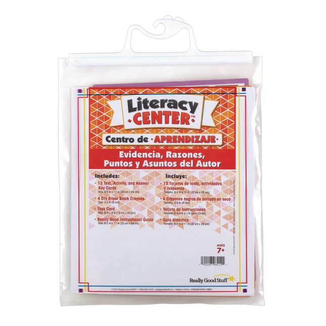 Centro de Aprendizaje: Evidencia, Razones, Puntos y Asuntos del Autor (Spanish Author''s Points, Reasons, and Evidence Literacy Center)_2