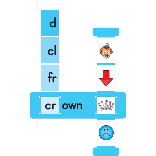 Really Good Stuff® Word Building Sliders: Vowel Teams - 27 Sliders