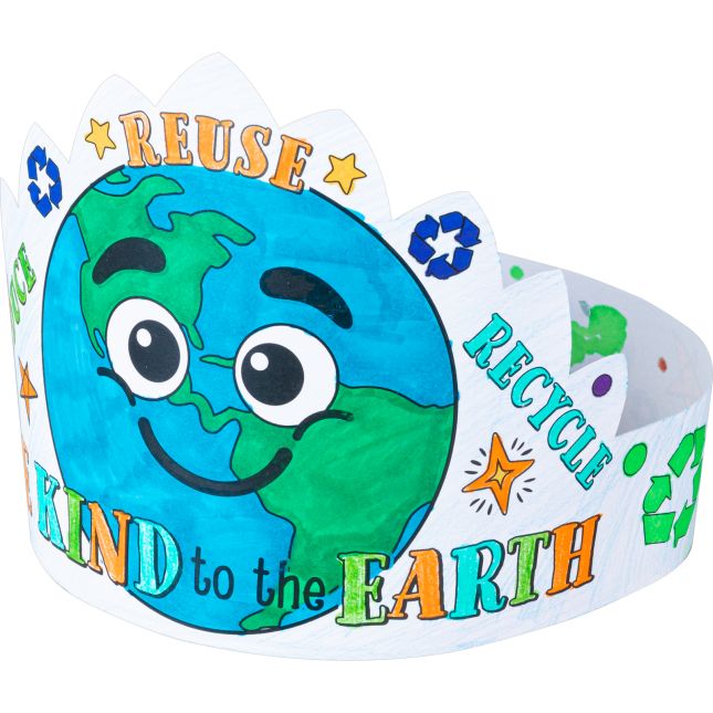 Ready-To-Decorate Be Kind to the Earth Crowns - 24 crowns_0