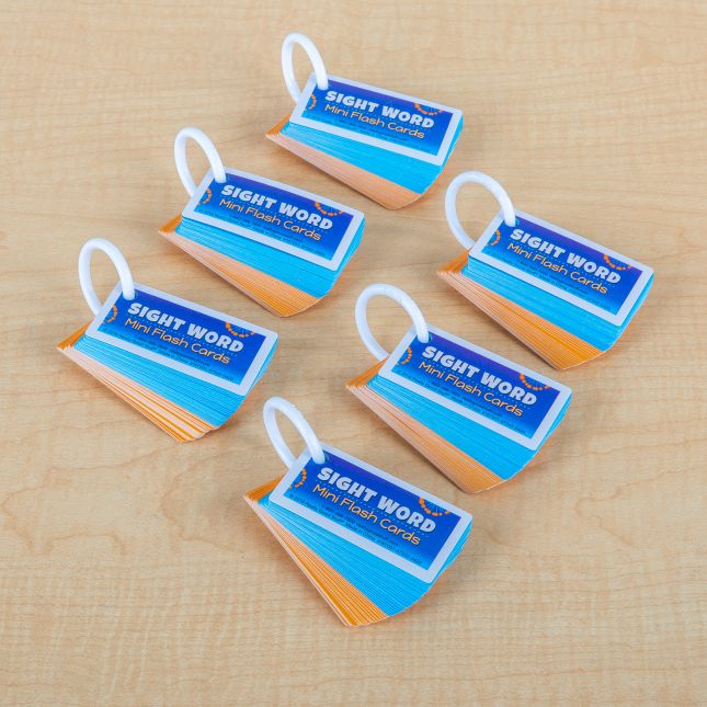 Sight Word Mini Flash Cards - 6 sets