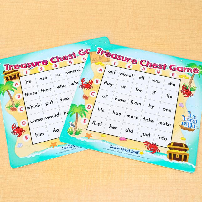Treasure Chest Sight Word Game - 1 game