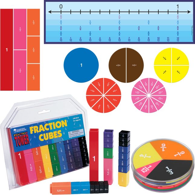 Fraction Magnets And Manipulatives Kit