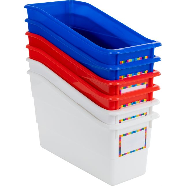 Durable Book And Binder Holders – Patriotic – Set Of 6