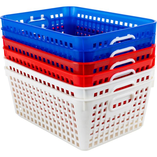 Large Baskets – Patriotic – Set Of 6