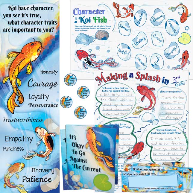 Character Koi Education Kit Student Set Of 24