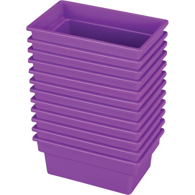 Really Good Stuff® Small All-Purpose Bins  Set Of 12  Single Color