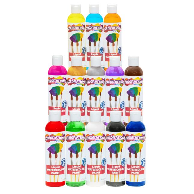 Colorations Simply Washable Tempera Paints, Cool Colors, 16 oz. - Set of 4