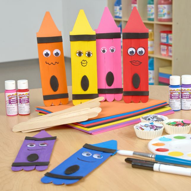 Colorations® Large Wood Craft Sticks - 500 Pieces