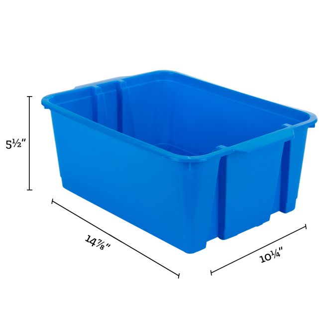 Classroom Stacking Bins – Tropics – Set Of 6