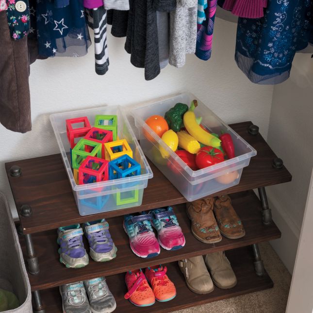 Single-Color Multi-Use Storage Bins  Set Of 6