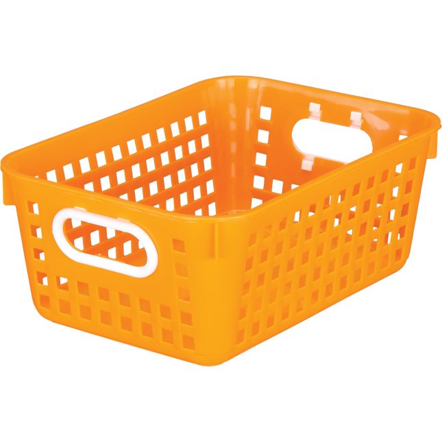 Really Good Stuff® Orange 27-Slot Mail And Supplies Center With 27 Trays, 6 Cubbies, And Baskets  Single Color - 1 mail center, 27 trays, 6 baskets