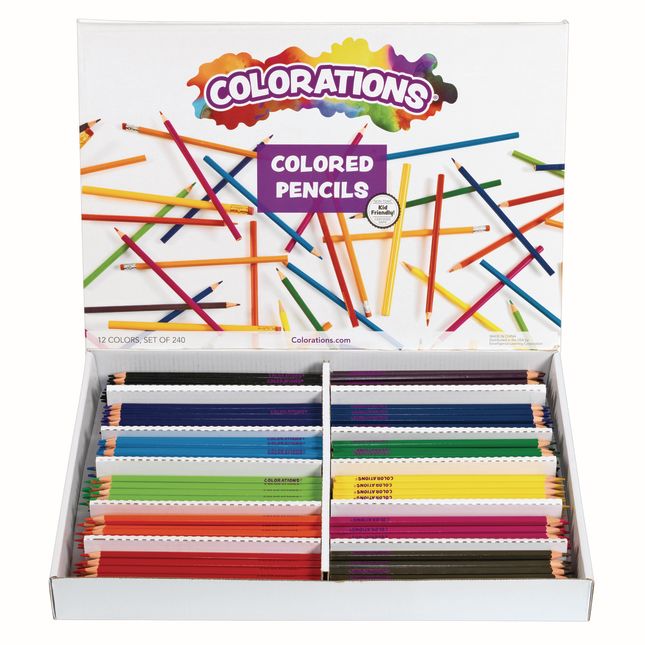 Colorations® Sustainable Regular Size Colored Pencils Value Pack - Set of 240_0