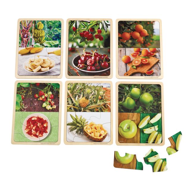 Excellerations® Fruit Photo Puzzles Set of 6