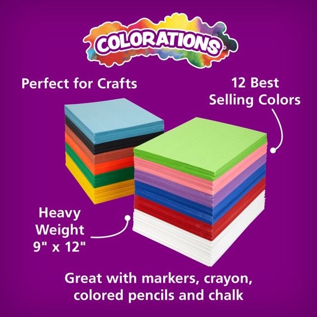 Colorations® Construction Paper Classroom Pack - 2200 Sheets Value Pack