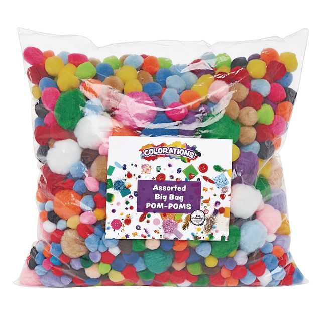 Colorations® Big Bag of Pom-Poms - 1 lb. Value Pack_0