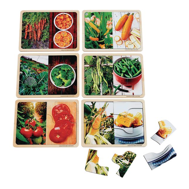 Excellerations® Vegetable Photo Puzzles Set of 6