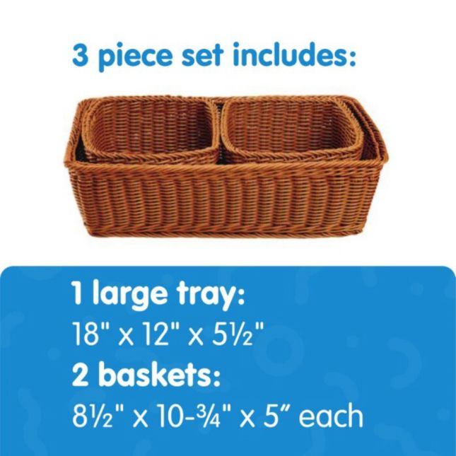 Environments® Washable Tray and Storage Baskets
