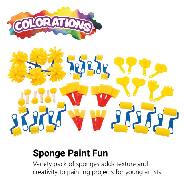 Colorations® Sponge Painting Variety Value Pack