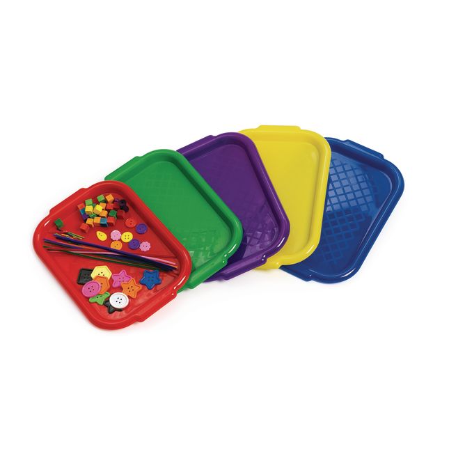 Colorations® Brawny Tough Plastic Art Trays - Set of 5